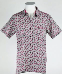 Apsara Unisex Vintage Charming Geometry Button-Up