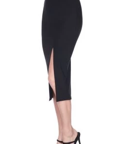 New Mix Slit Side Pencil Skirt