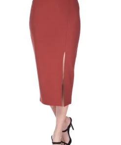 New Mix Slit Side Pencil Skirt