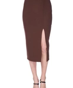 New Mix Slit Side Pencil Skirt