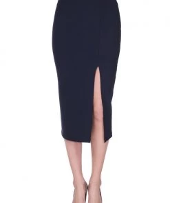 New Mix Slit Side Pencil Skirt