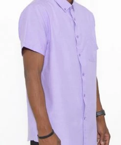 Not Specified Men's Pastel Button Down Shirt Unisex