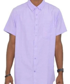 Not Specified Men's Pastel Button Down Shirt Unisex