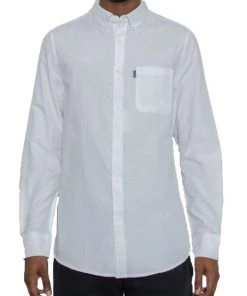 WEIV Men's Long-Sleeve Button Down Shirt Unisex