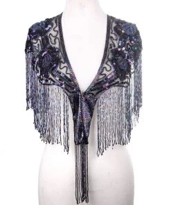 Apple Accessories Beaded Beauty Fringe Shawl Gothic