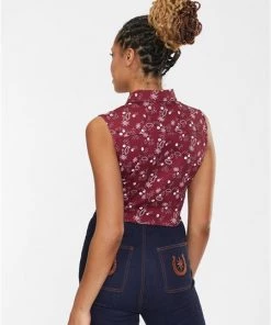 Collectif Paisley Bandana Tie Blouse Pinup
