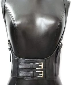 Not Specified Leather Waist Belt With Shoulder Straps Gothic