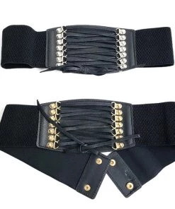 Not Specified Wide Eyelet Corset Belt Gothic