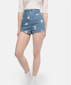 Bright & Beautiful Madison Acid Star Shorts Pinup