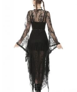 Dark In Love Gothic Obsidian Moon Fall Robe