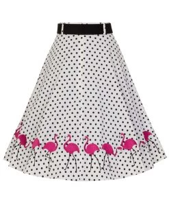 Collectif Fancy Flamingo Swing Skirt 6 Collectif Fancy Flamingo Swing Skirt