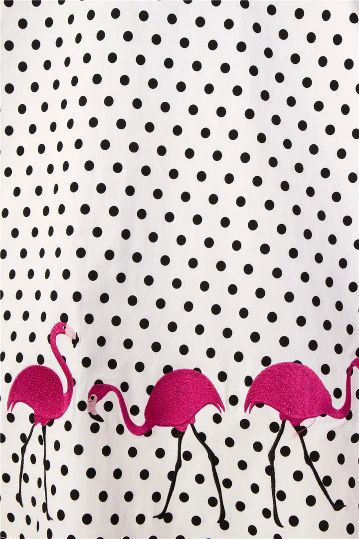 Collectif Fancy Flamingo Swing Skirt 4 Collectif Fancy Flamingo Swing Skirt