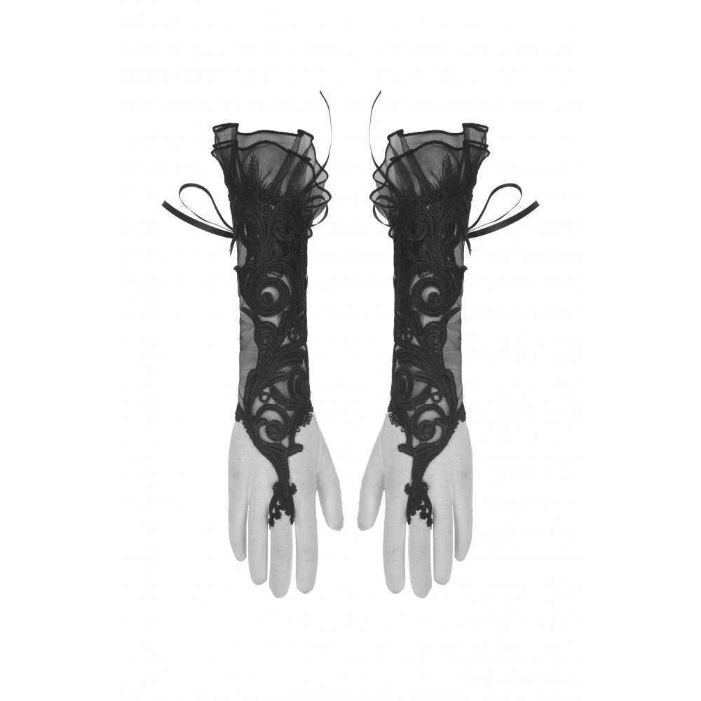 Dark In Love Gothic Paisley Gloves 4 Dark In Love Gothic Paisley Gloves