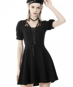 Dark In Love Gothic Laureen Lacey Mini Dress