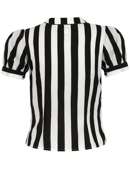 Collectif Erika Beetle Stripe Blouse Gothic 3 Collectif Erika Beetle Stripe Blouse Gothic