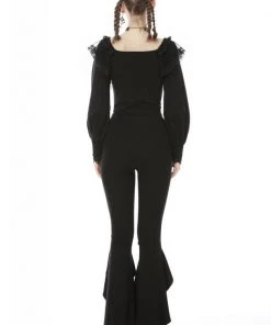 Dark In Love Nightshadow Flare Leggings Gothic