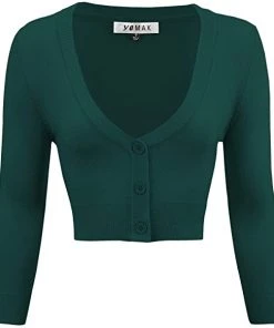 MAK Pinup Marianne's Bolero Cardigan In Blues