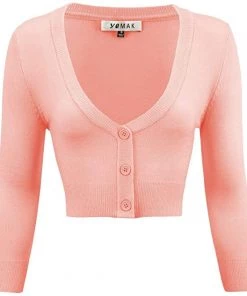 MAK Marianne's Bolero Cardigan In Reds & Pinks Pinup