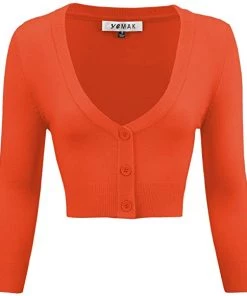 MAK Marianne's Bolero Cardigan In Oranges