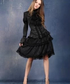 Dark In Love Osanna Adjustable Ruffle Skirt