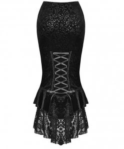 Dark In Love Gothic Miss Ernestine Fishtail Skirt 15 Dark In Love Gothic Miss Ernestine Fishtail Skirt