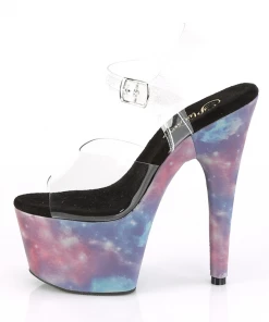 Pleaser Shoes Adore 708 Pastel Sky Glow Heels