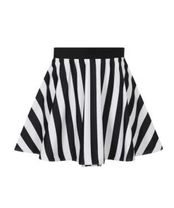 Collectif Beetle Stripe Skater Bikini Skirt Gothic