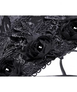 Dark In Love Gothic Black Garden Corset Top