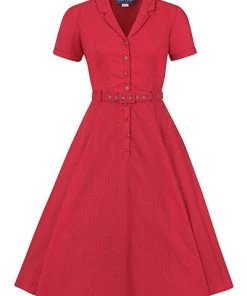 Collectif Caterina Plain Swing Dress Pinup 14 Collectif Caterina Plain Swing Dress Pinup