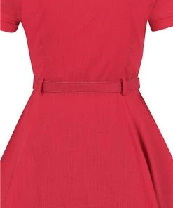 Collectif Caterina Plain Swing Dress Pinup 17 Collectif Caterina Plain Swing Dress Pinup