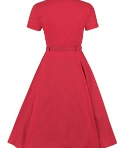 Collectif Caterina Plain Swing Dress Pinup 15 Collectif Caterina Plain Swing Dress Pinup