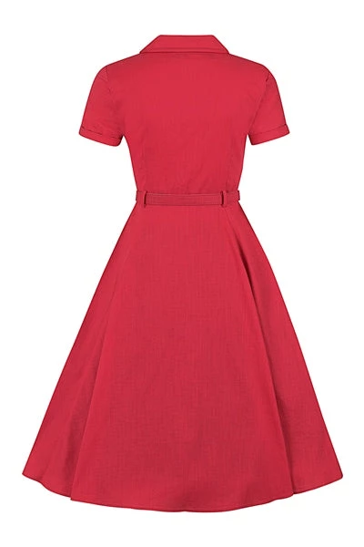 Collectif Caterina Plain Swing Dress Pinup 7 Collectif Caterina Plain Swing Dress Pinup