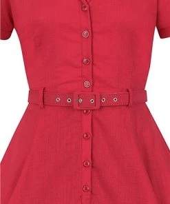 Collectif Caterina Plain Swing Dress Pinup 16 Collectif Caterina Plain Swing Dress Pinup