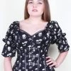 The Corset Company Creature Skulls Quarter-Sleeve Overbust