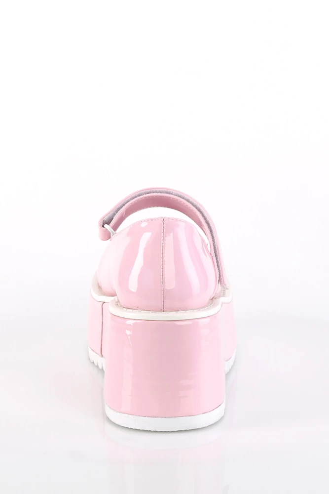 Demonia Gothic Dollie Platform Mary Janes In Pink Holographic Patent 4 Demonia Gothic Dollie Platform Mary Janes In Pink Holographic Patent