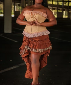 Subculture Corsets & Clothing Romantic Rendition Longline Cotton Overbust