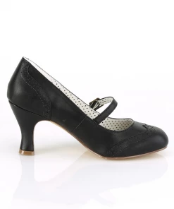 Pinup Couture Flapper 32 Kitten Heel In Black