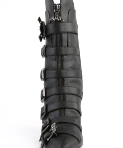 Demonia Nocturne Bats Heel Booties Gothic