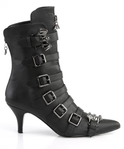 Demonia Nocturne Bats Heel Booties Gothic 9 Demonia Nocturne Bats Heel Booties Gothic