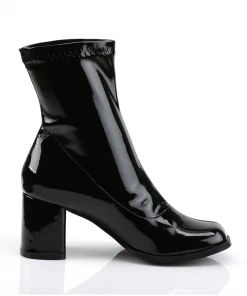 Funtasma Gogo 150 Ankle Boot In Patent Black