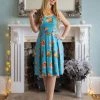 Collectif Pinup Jamie Vintage Peaches Swing Dress