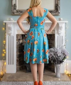 Collectif Pinup Jamie Vintage Peaches Swing Dress