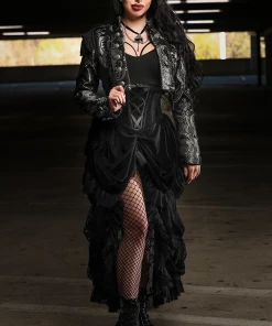 The Corset Company War Of Roses Underbust Corset & Bustle Skirt In Velvet Corsets