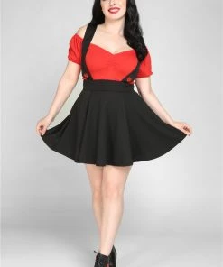 Collectif Klara Suspender Skater Skirt