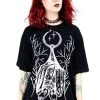 Restyle Gothic Not A Morning Person Oversized T-Shirt