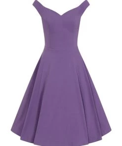 Collectif Prunella Plain Swing Dress 14 Collectif Prunella Plain Swing Dress