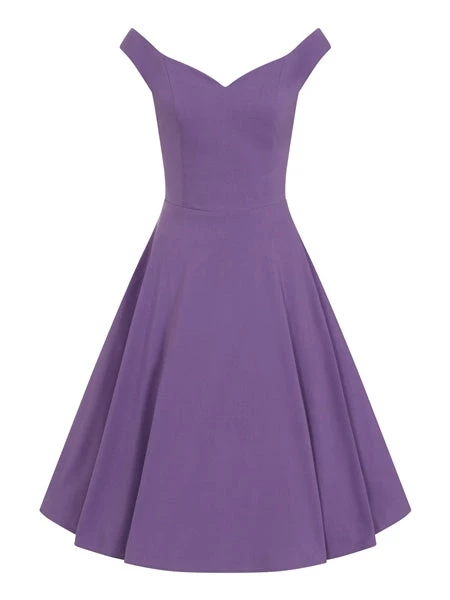 Collectif Prunella Plain Swing Dress 7 Collectif Prunella Plain Swing Dress