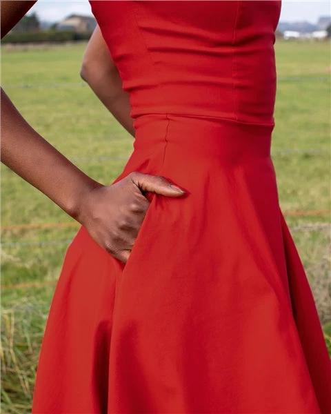 Collectif Prunella Plain Swing Dress 3 Collectif Prunella Plain Swing Dress