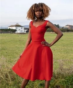 Collectif Prunella Plain Swing Dress