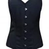 Subculture Corsets & Clothing Sweetheart Overbust Corset In Black Cotton